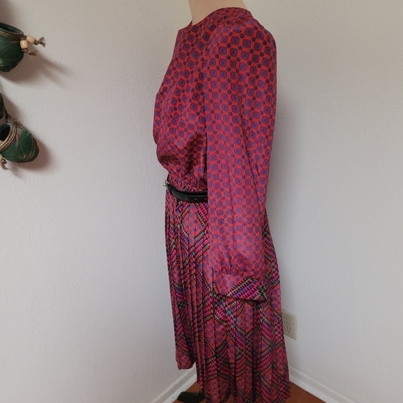 Vintage Tracy Richards Pleated Skirt Dress - Picture 7 of 9